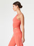 MESH UP CROP - CORAL